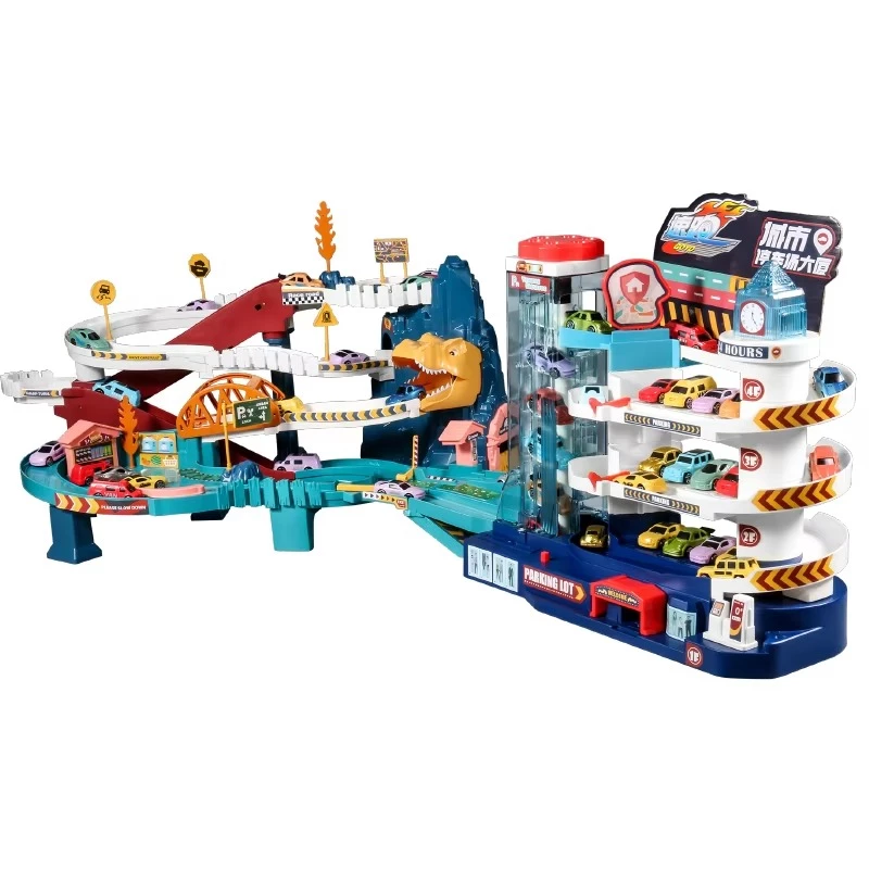 Sỉ đồ chơi đường hầm khủng long bộ đường ray lắp ghép thông minh cho bé.